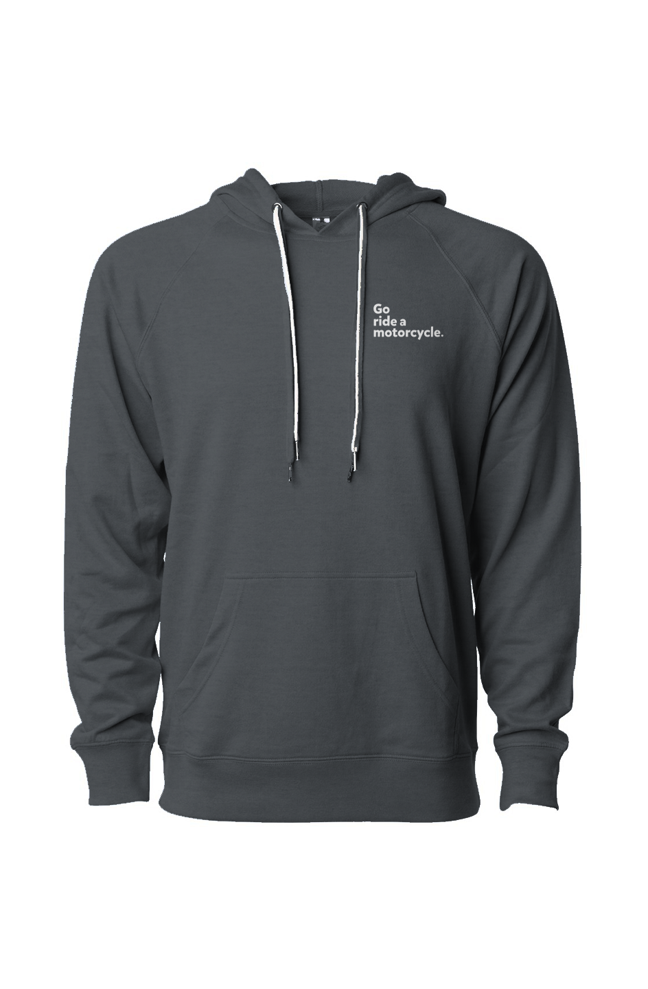 "Go ride a motorcycle" Embroidered Pullover Hooded Sweatshirt