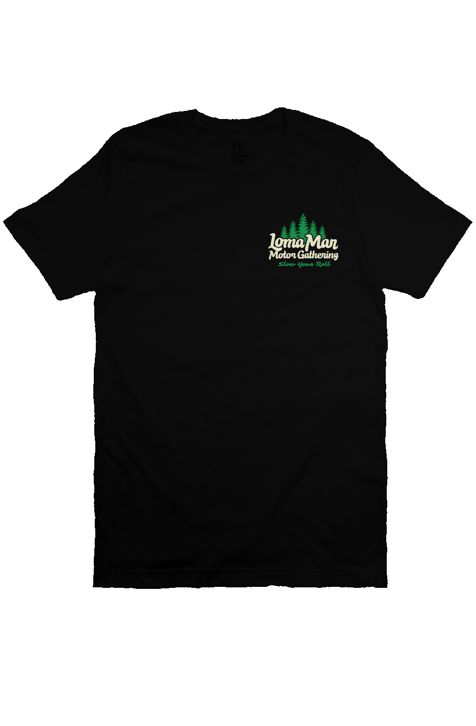 Loma Mar Motor Gathering Official T-shirt (front & back)