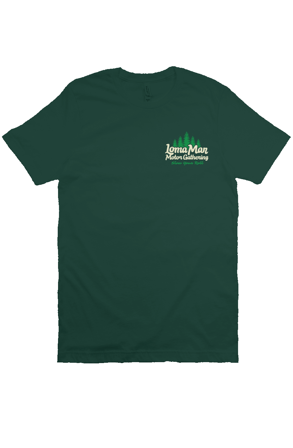 Loma Mar Motor Gathering Official T-shirt (front & back)