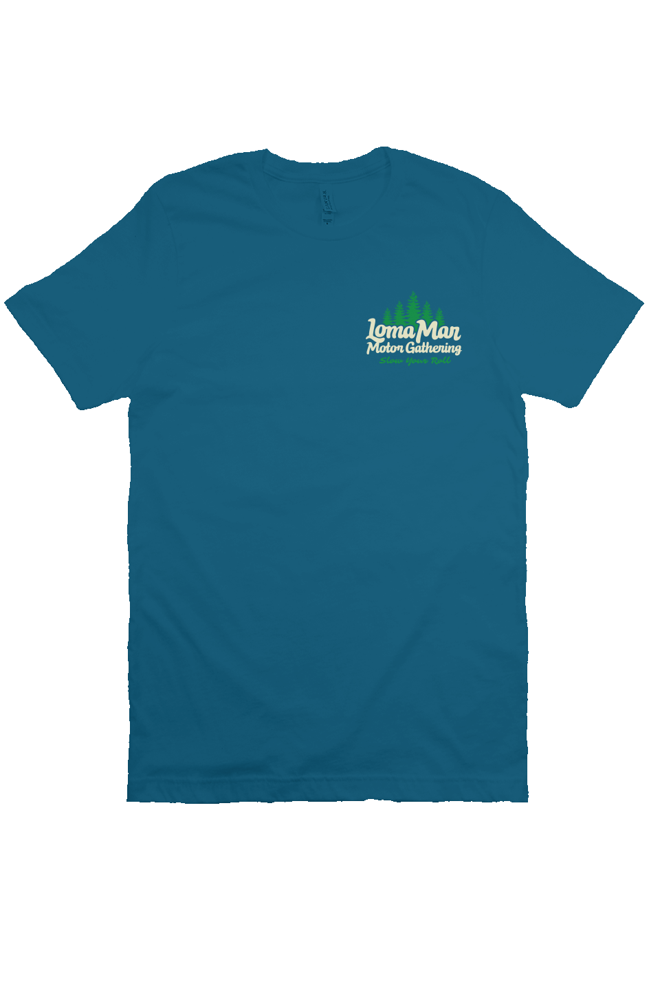 Loma Mar Motor Gathering Official T-shirt (front & back)