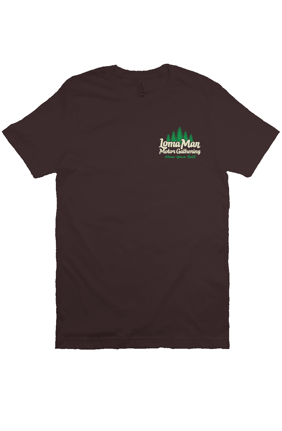 Loma Mar Motor Gathering Official T-shirt (front & back)