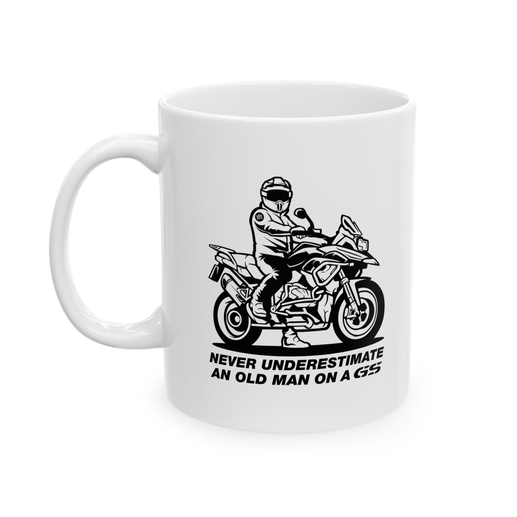 Old Man on a GS Mug - 11oz & 15oz - Perfect Gift for GS Riders