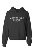 "Motorcycle People SF" Women's Cropped Hoodie