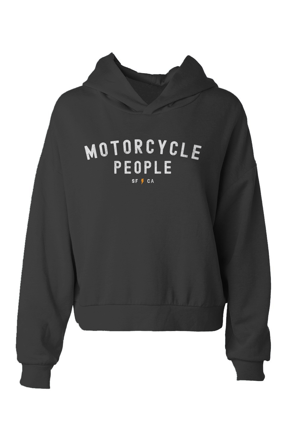 "Motorcycle People SF" Women's Cropped Hoodie