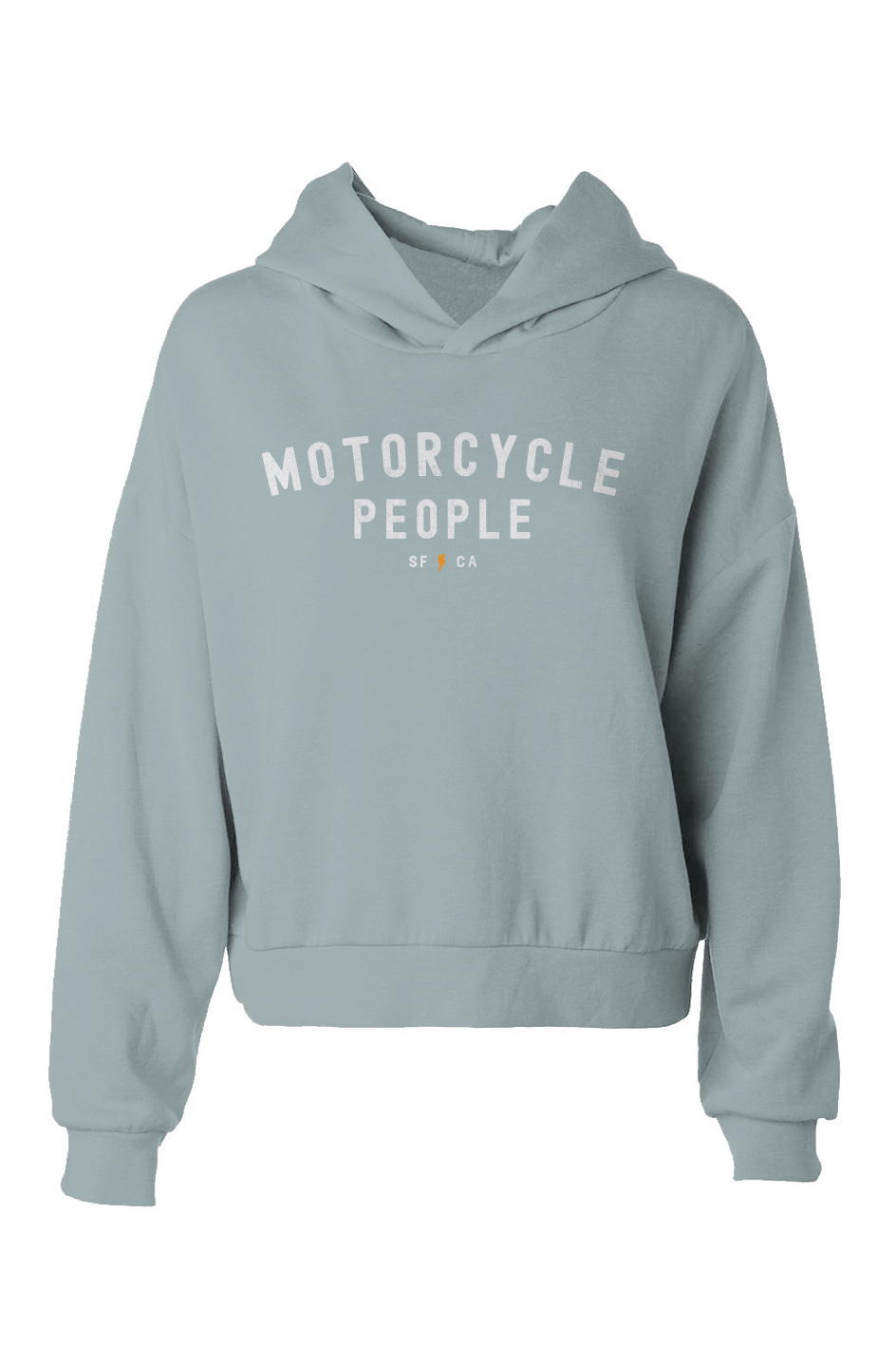 "Motorcycle People SF" Women's Cropped Hoodie