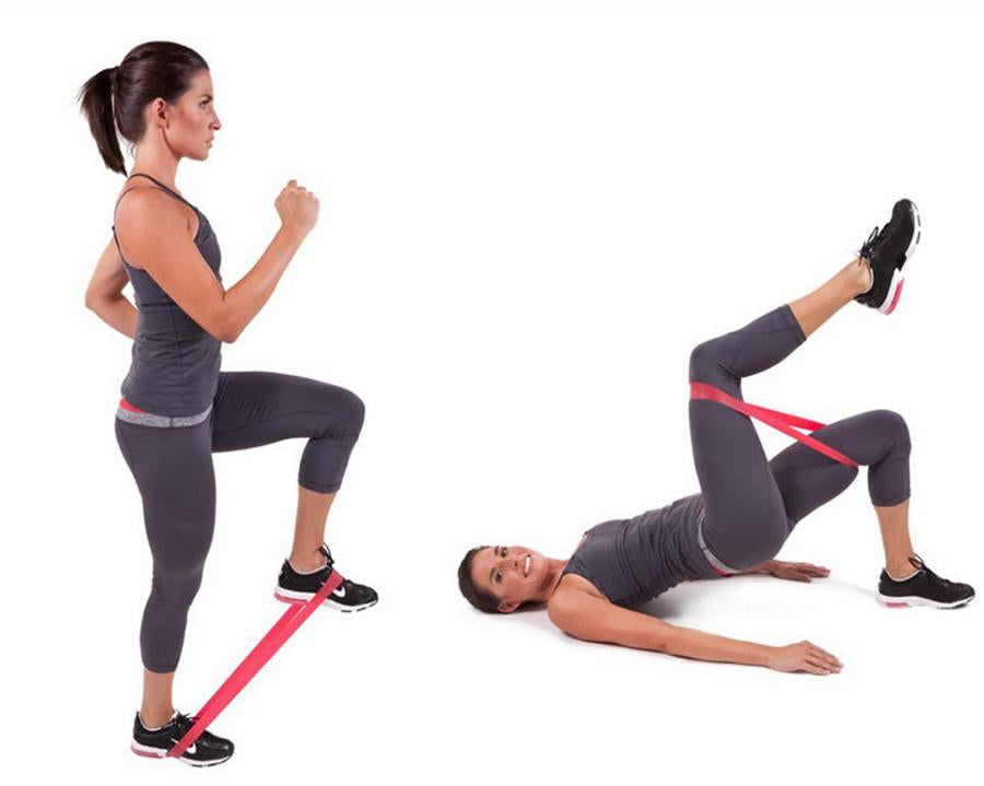 JupiterGear 5 Piece Set of Resistance Body Bands with Carry Bag