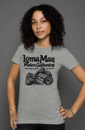 Loma Mar Motor Gathering Sketch Women's Heather T-shirt