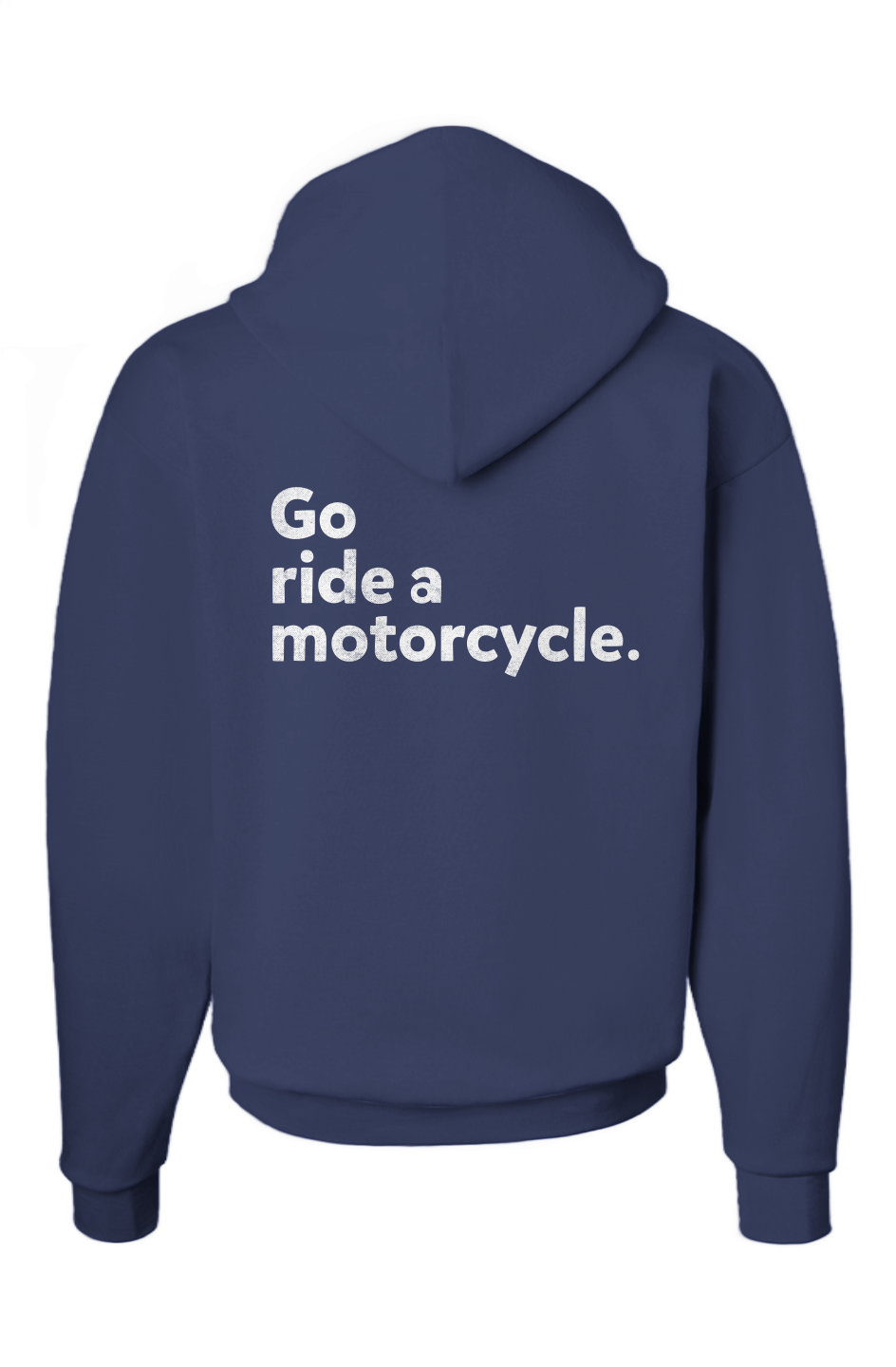 "Go ride a motorcycle" 2-Sided Ecosmart Patch Hoodie