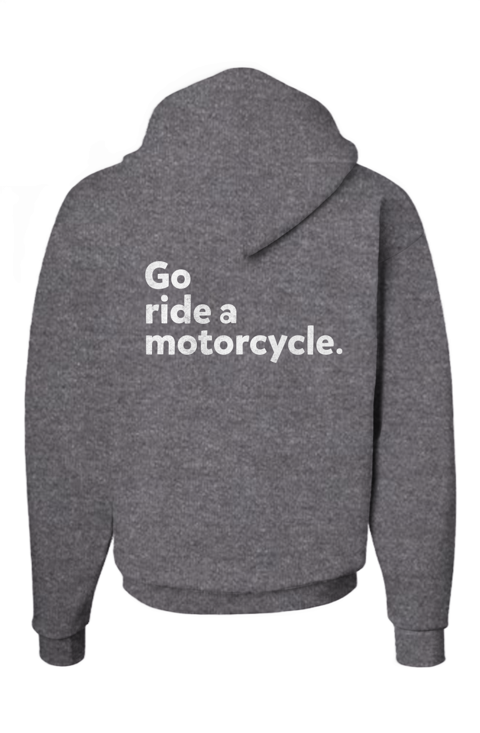 "Go ride a motorcycle" 2-Sided Ecosmart Patch Hoodie