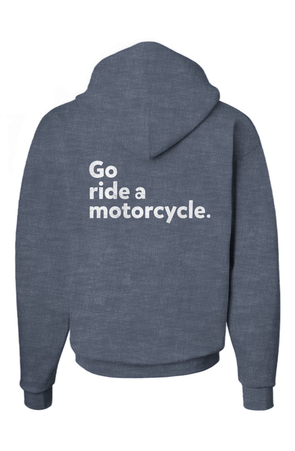 "Go ride a motorcycle" 2-Sided Ecosmart Patch Hoodie