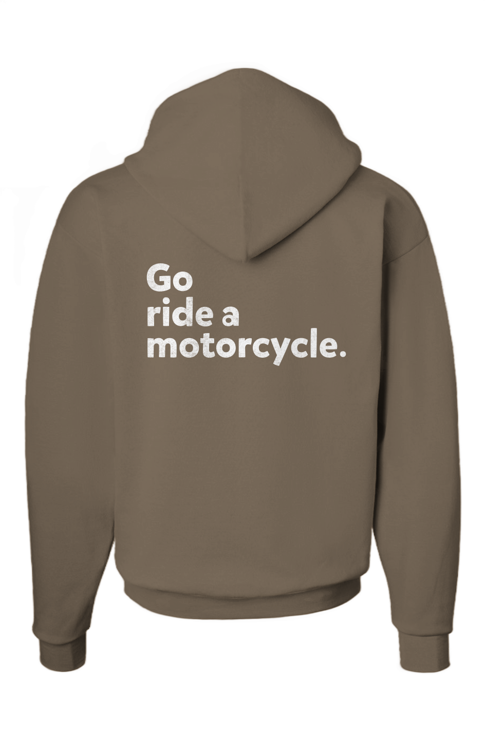 "Go ride a motorcycle" 2-Sided Ecosmart Patch Hoodie