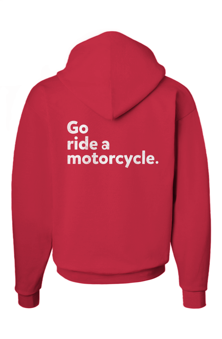 "Go ride a motorcycle" 2-Sided Ecosmart Patch Hoodie