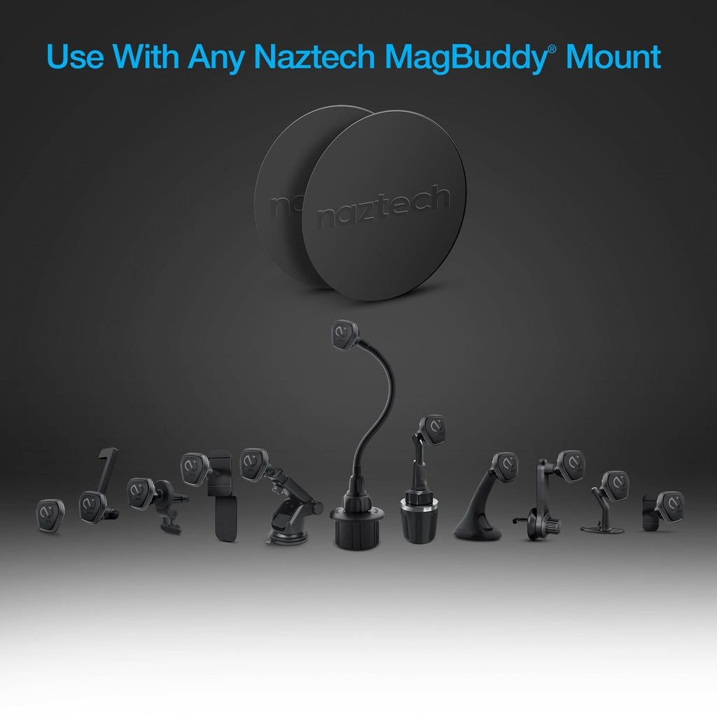 Naztech MagBuddy Universal Round Plates Compatible w Charge Devices