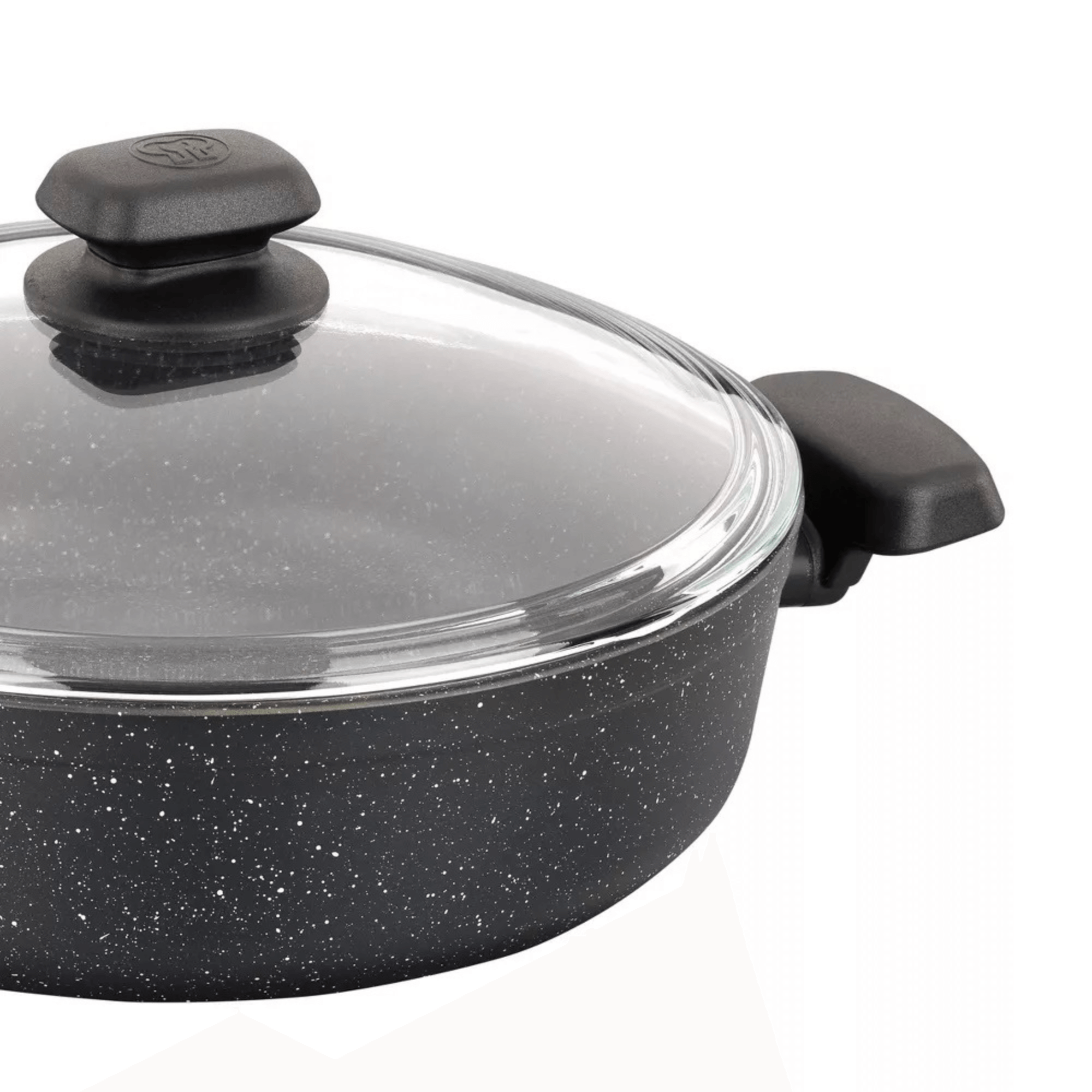 Korkmaz Ornella Aluminum 4L Non-Stick Low Casserole Dish with Lid