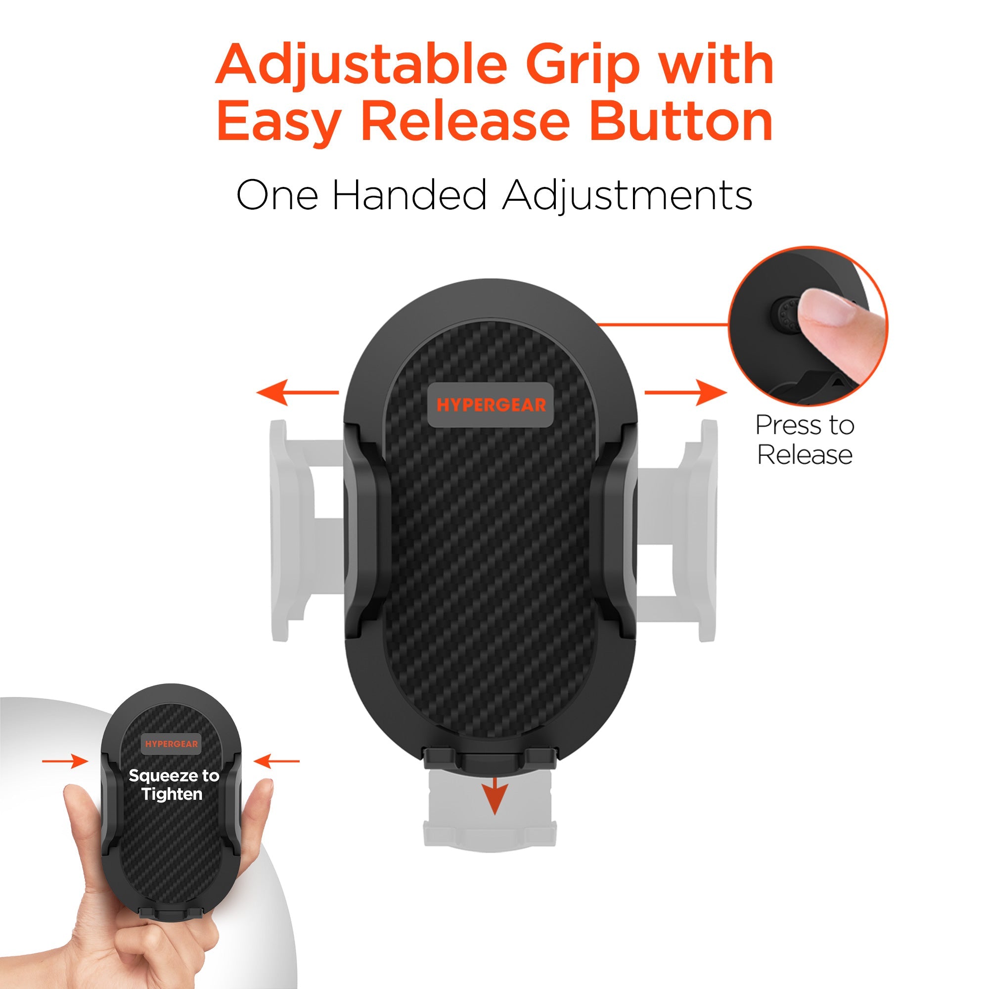 HyperGear Universal Cup Holder Flex Phone Mount w Rotatable Cradle