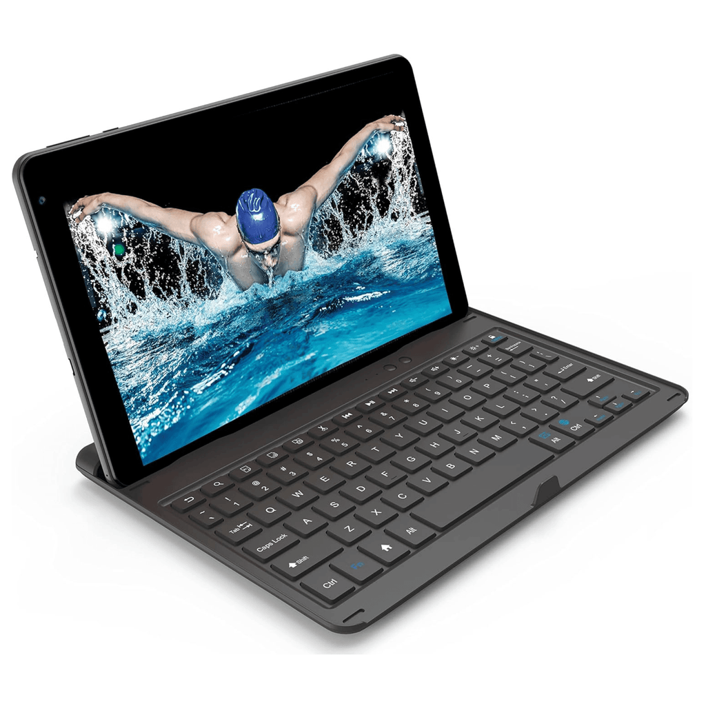 Naxa 2-in-1 10.1” Core Tablet and BT Keyboard Black - Refurbished