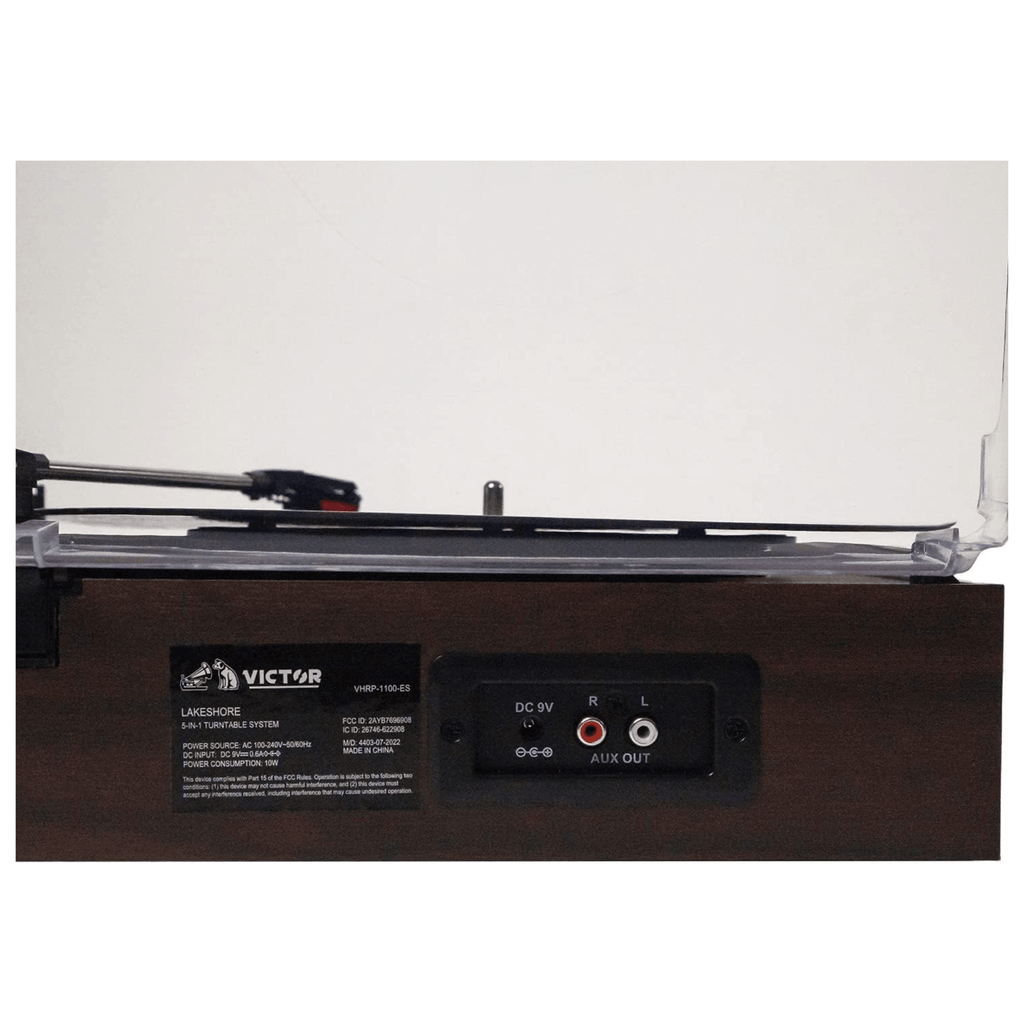 Victor Lakeshore 5-in-1 Hybrid BT Turntable System Espresso - Refurbished