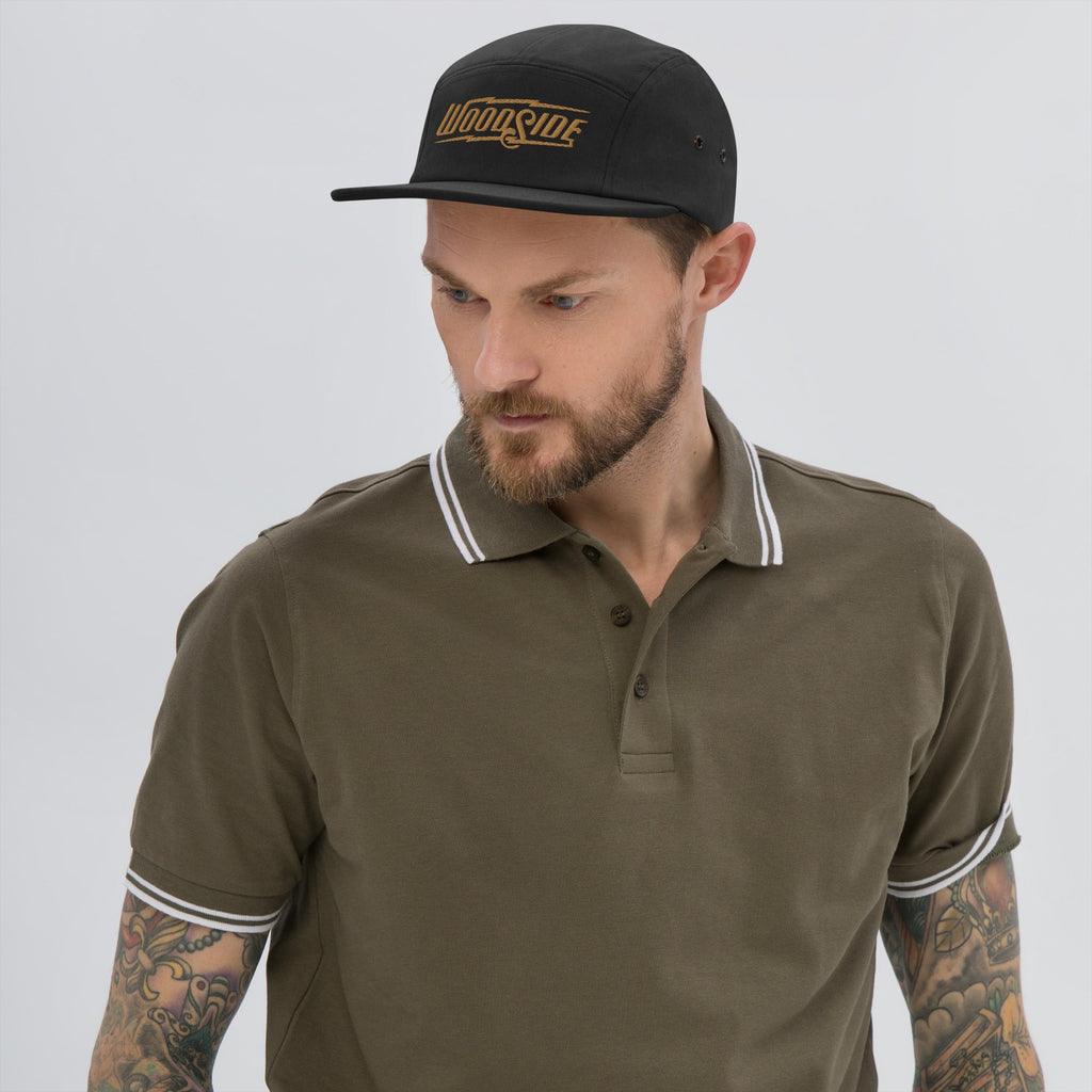 Woodside Brand Embroidered Logo Camper Hat