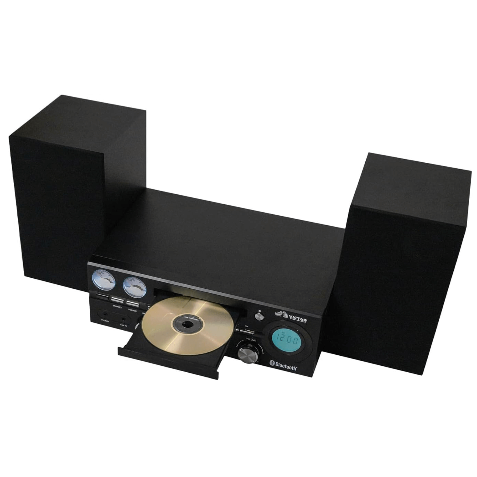 Victor Milwaukee 50W Desktop CD Stereo System Black - Refurbished