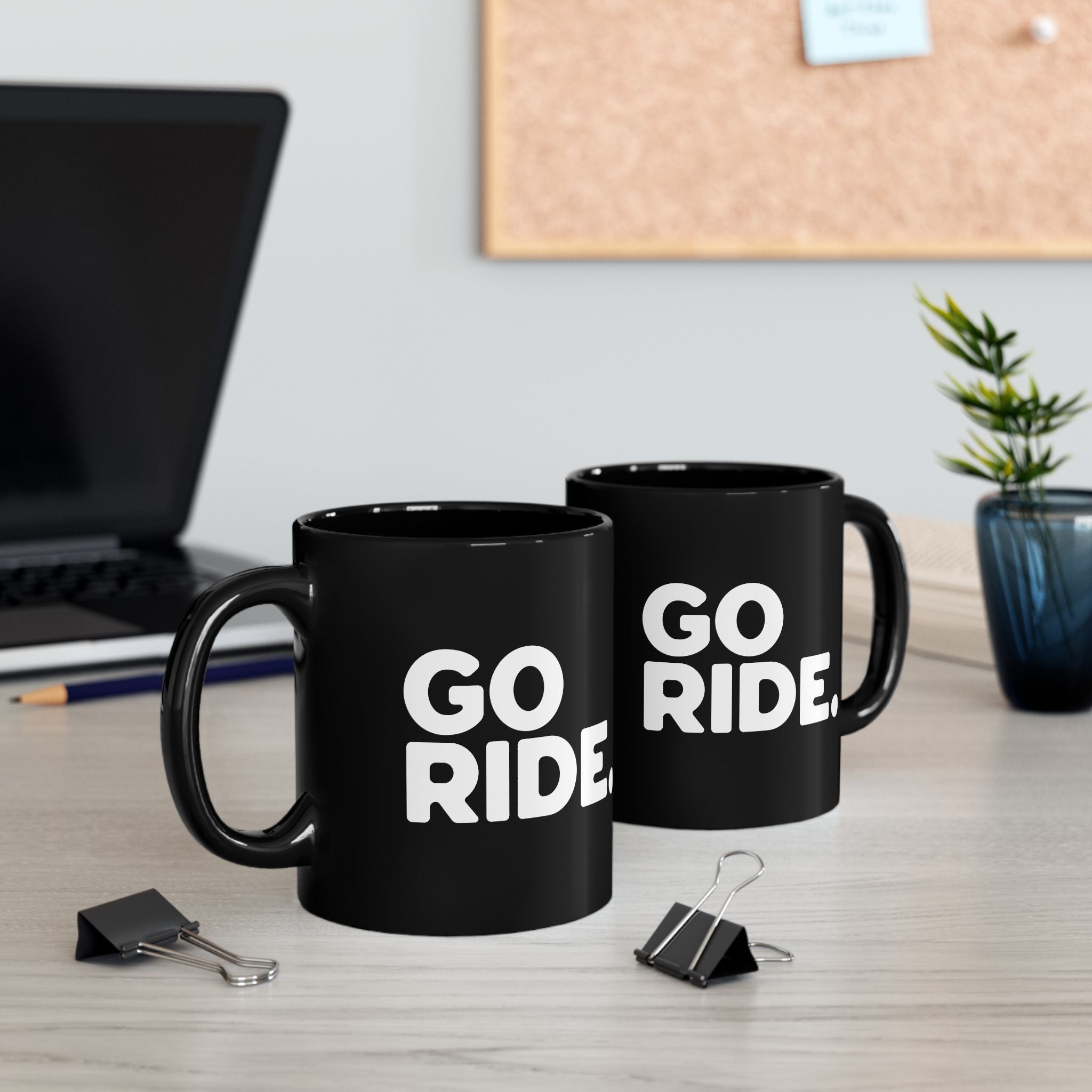 "GO RIDE" Mug – Perfect for Riders & Adventurers