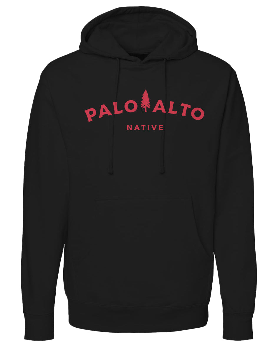 Palo Alto Native Hoodie (red ink)