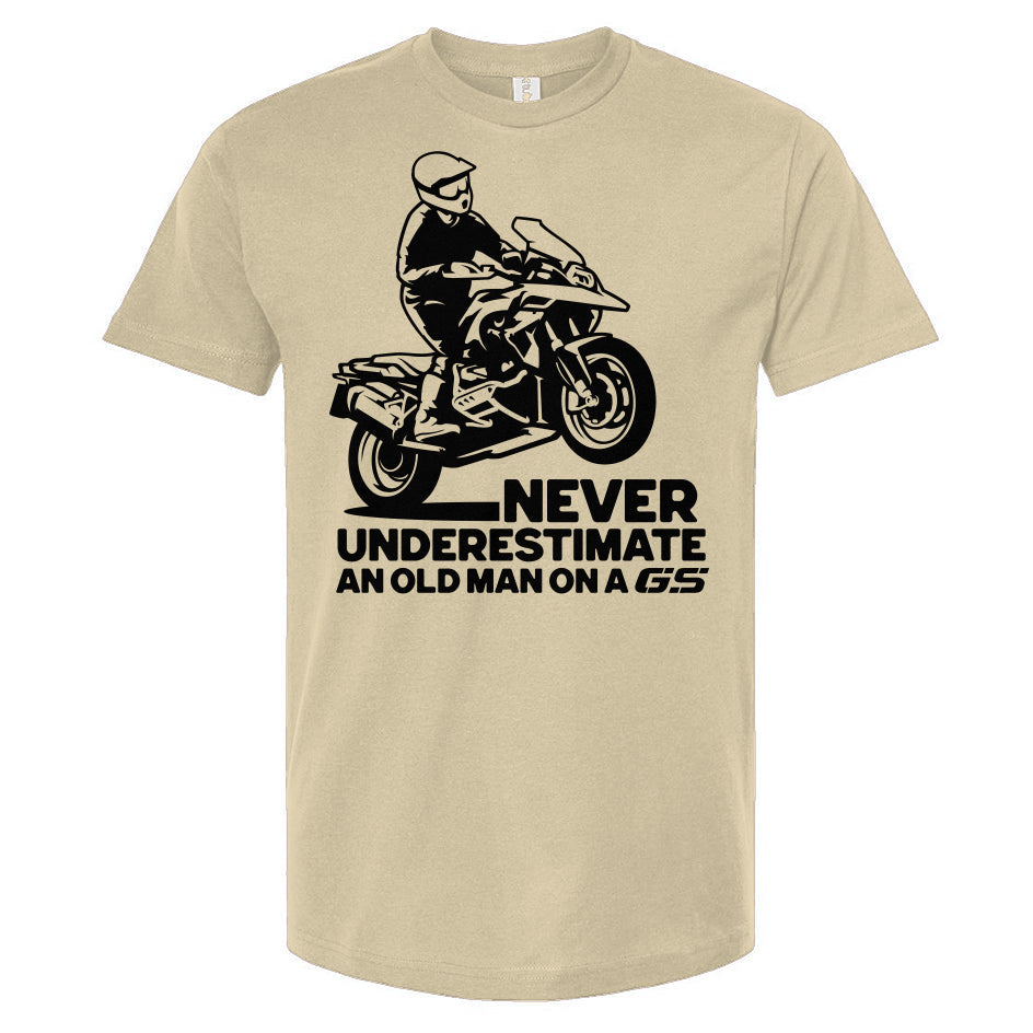 Never Underestimate an Old Man on a GS T-shirt (v1)