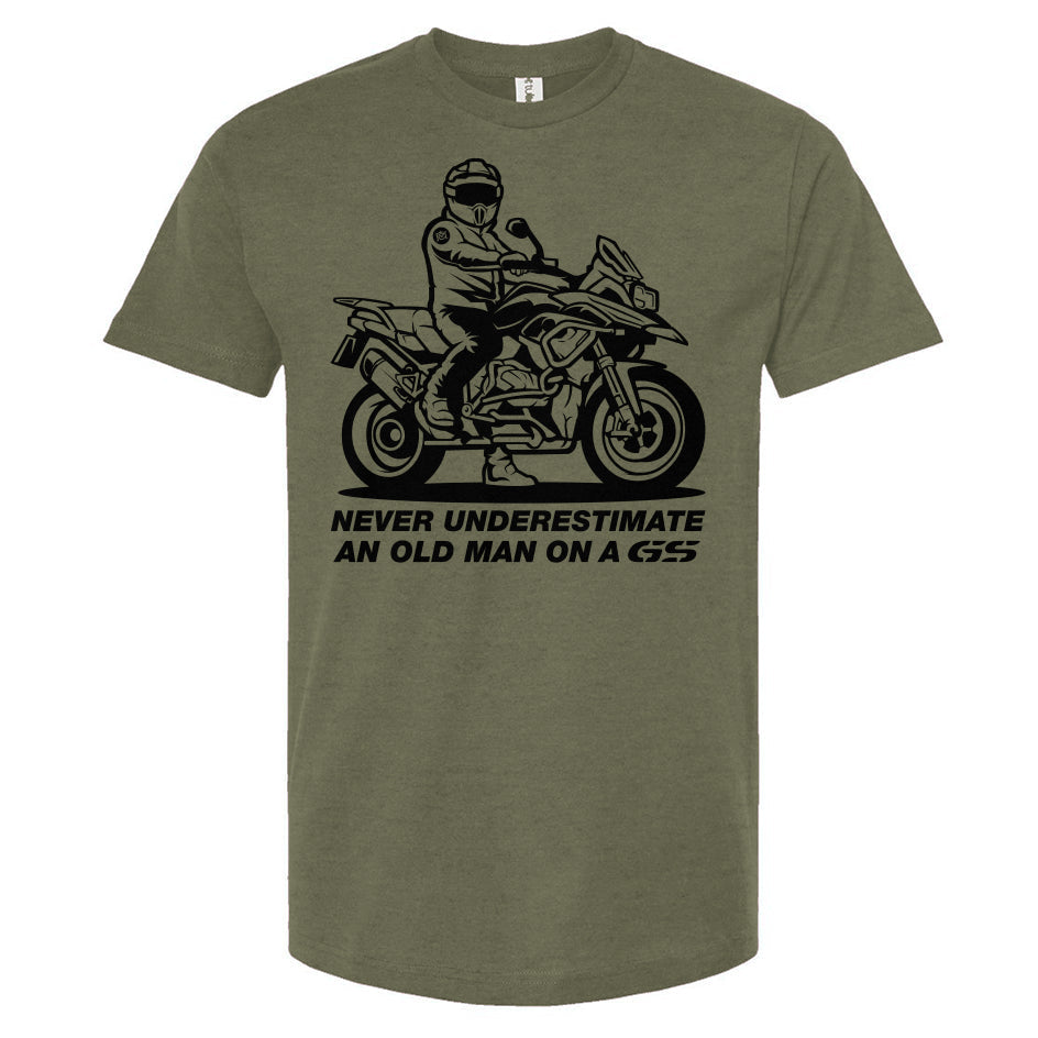 Never Underestimate an Old Man on a GS T-Shirt (v2)