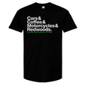 Cars & Coffee, Motorcycles & Redwoods Loma Mar Motor Gathering T-shirt