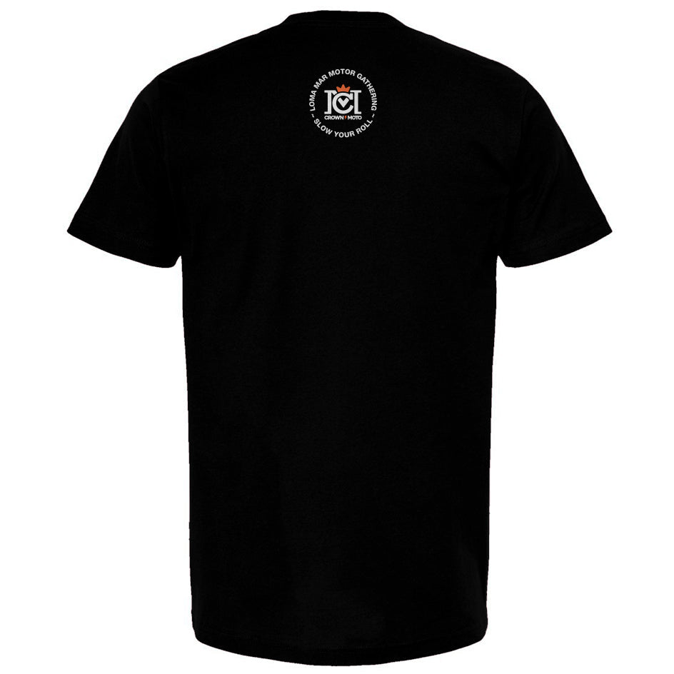 Cars & Coffee, Motorcycles & Redwoods Loma Mar Motor Gathering T-shirt