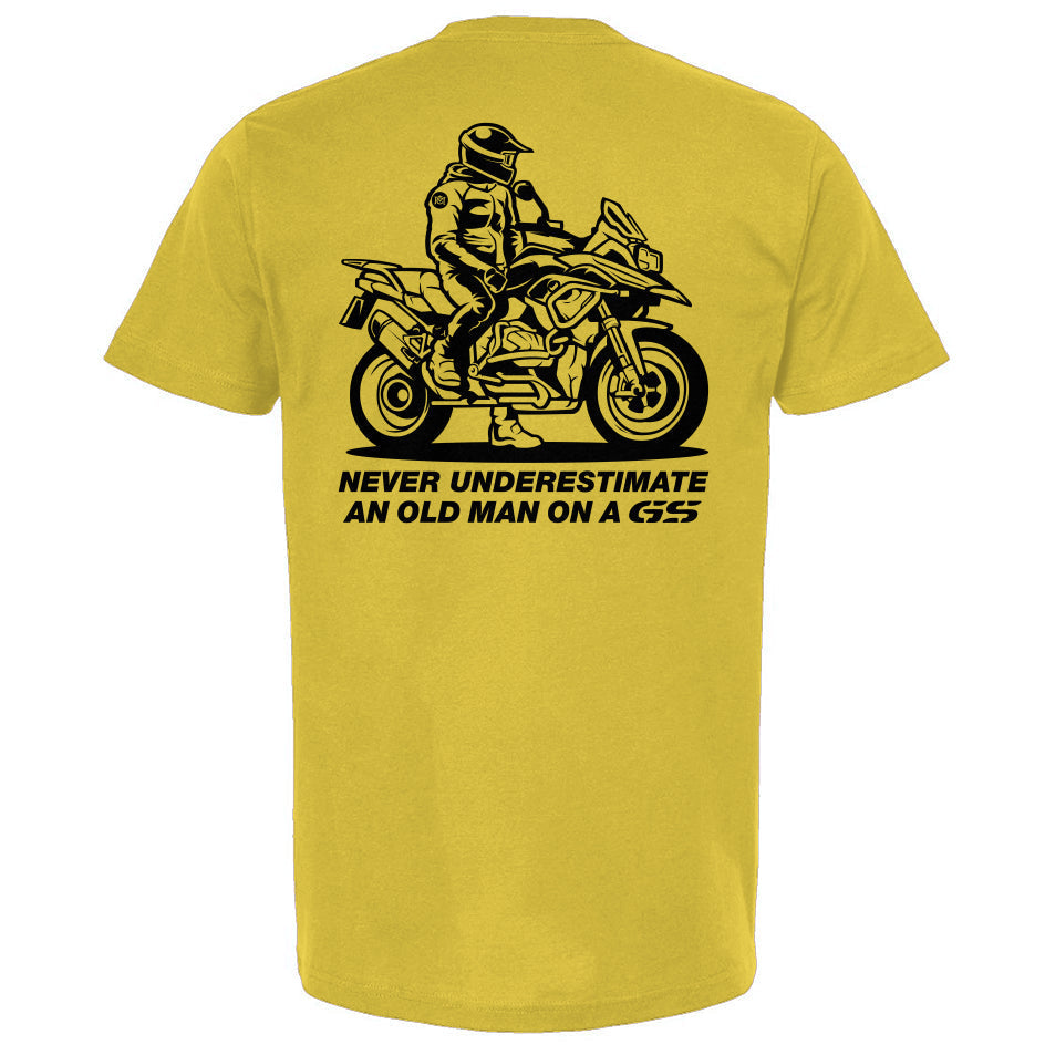Never Underestimate an Old Man on a GS (v3) T-Shirt