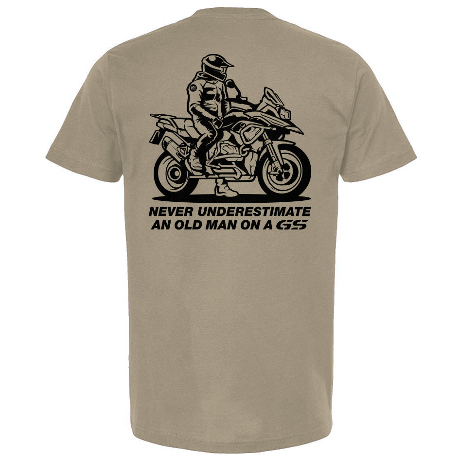 Never Underestimate an Old Man on a GS (v3) T-Shirt