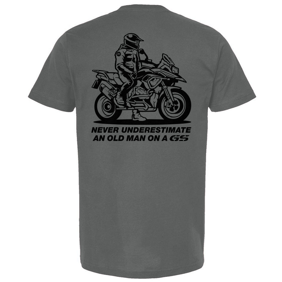Never Underestimate an Old Man on a GS (v3) T-Shirt