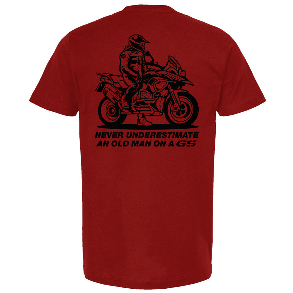 Never Underestimate an Old Man on a GS (v3) T-Shirt