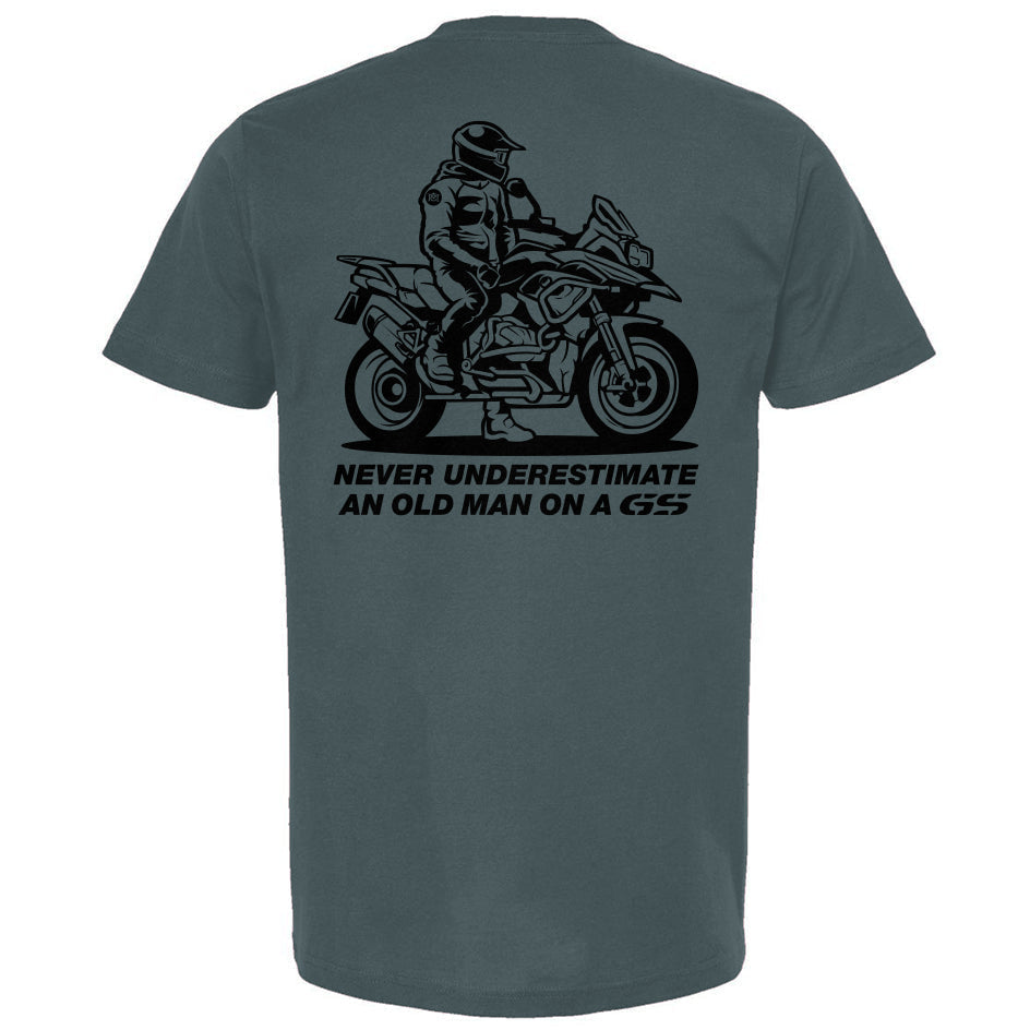 Never Underestimate an Old Man on a GS (v3) T-Shirt