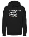 Loma Mar Motor Gathering Motorcyclist Hoodie