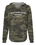Motorcycle People SF Women's Lightweight Camo Hoodie