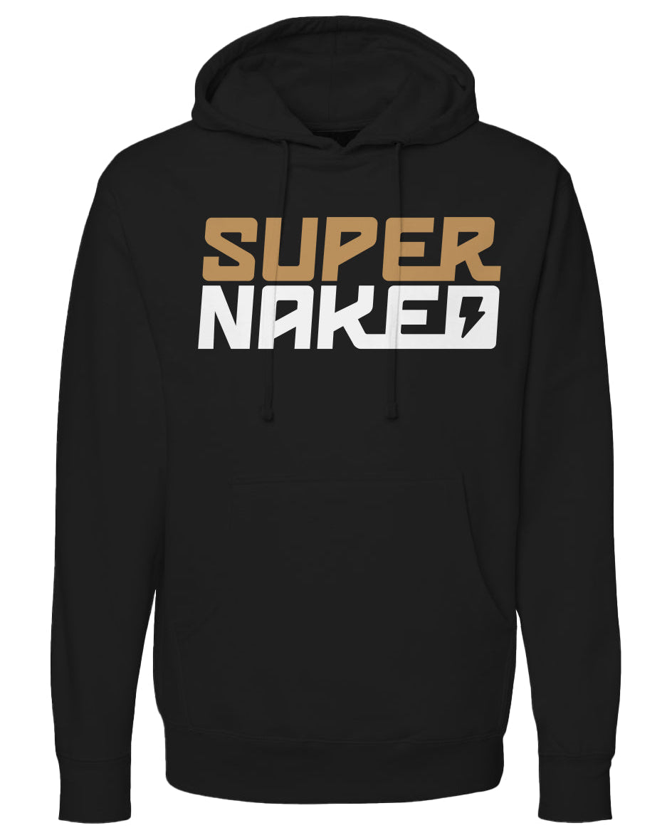 SUPERNAKED Stacked Gold Logo Hoodie