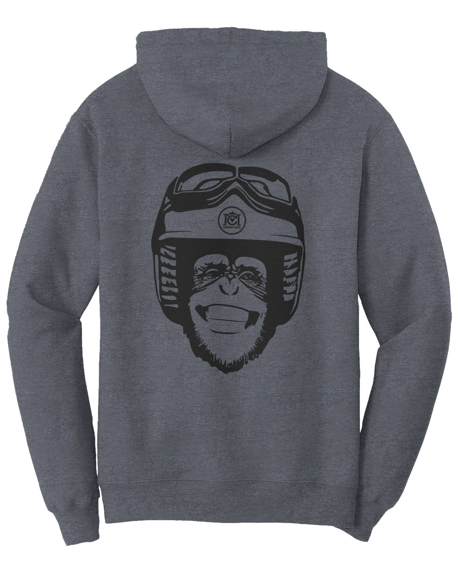 Moto Monkey Fleece Pullover Hoodie