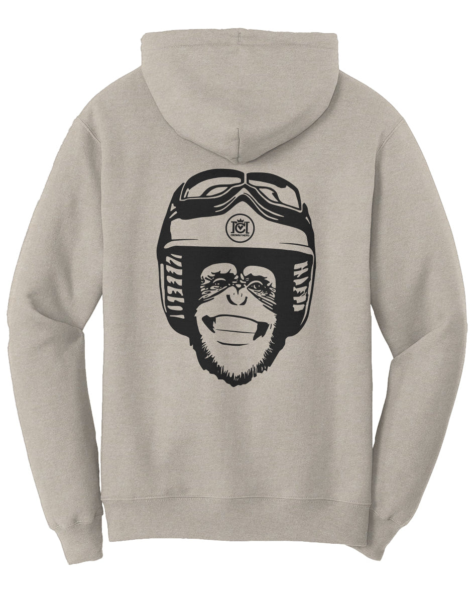 Moto Monkey Fleece Pullover Hoodie