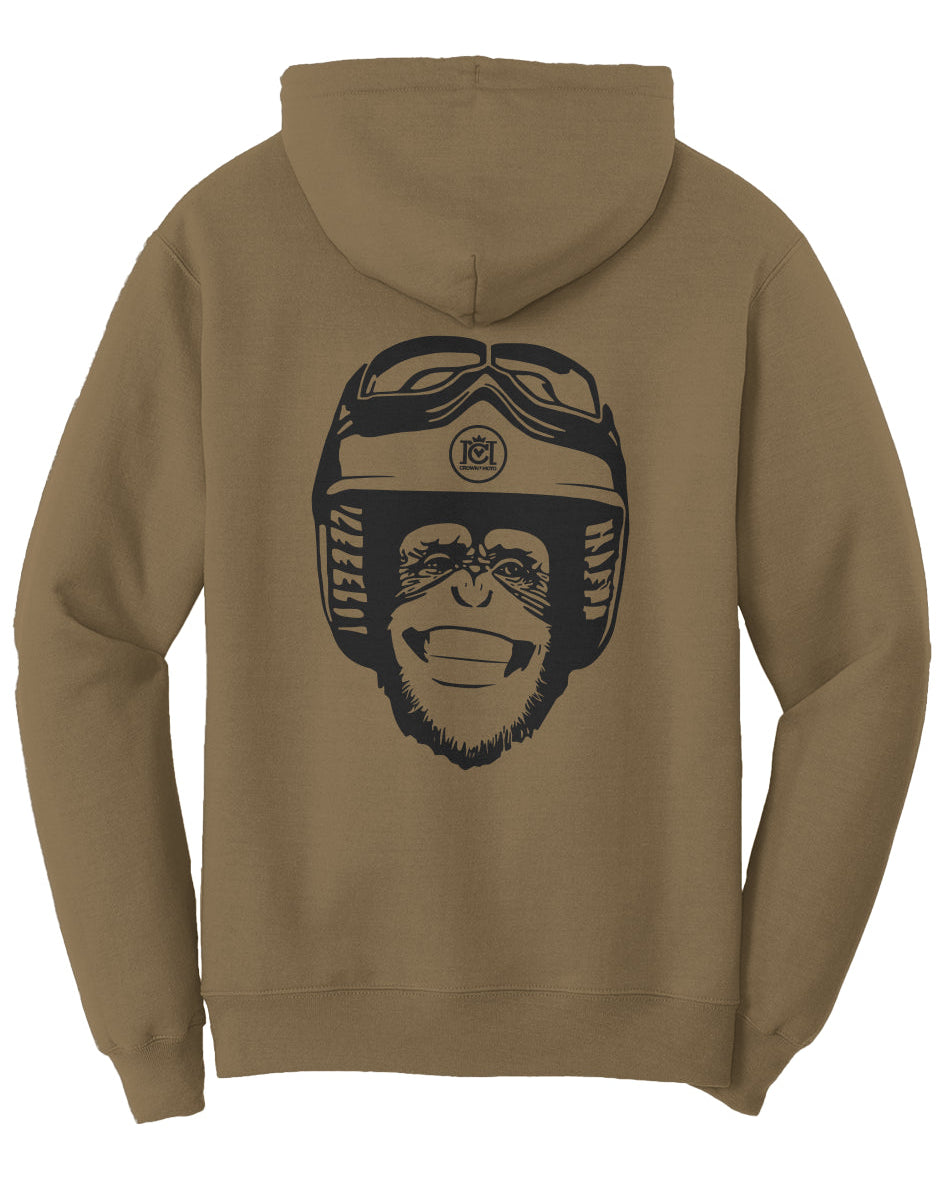 Moto Monkey Fleece Pullover Hoodie