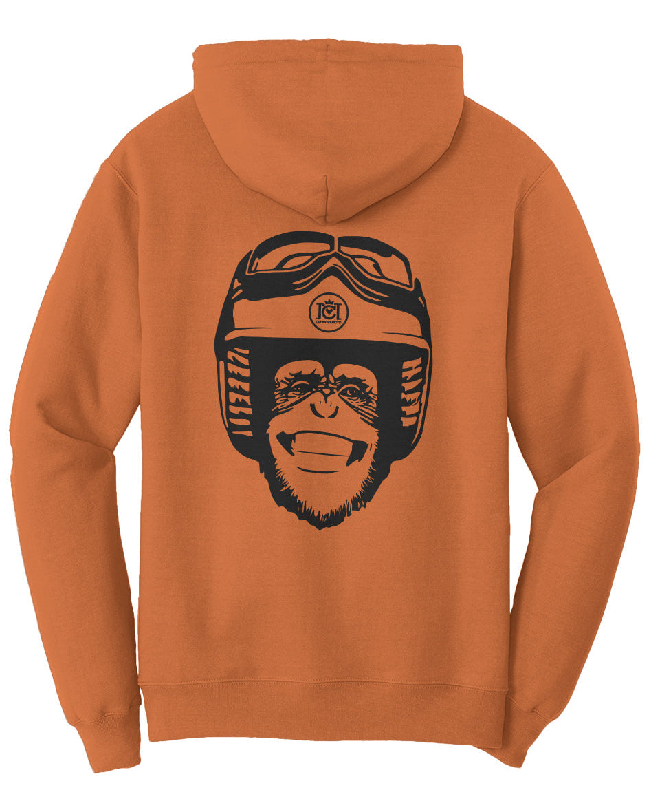 Moto Monkey Fleece Pullover Hoodie