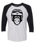 Moto Monkey Three-Quarter Raglan