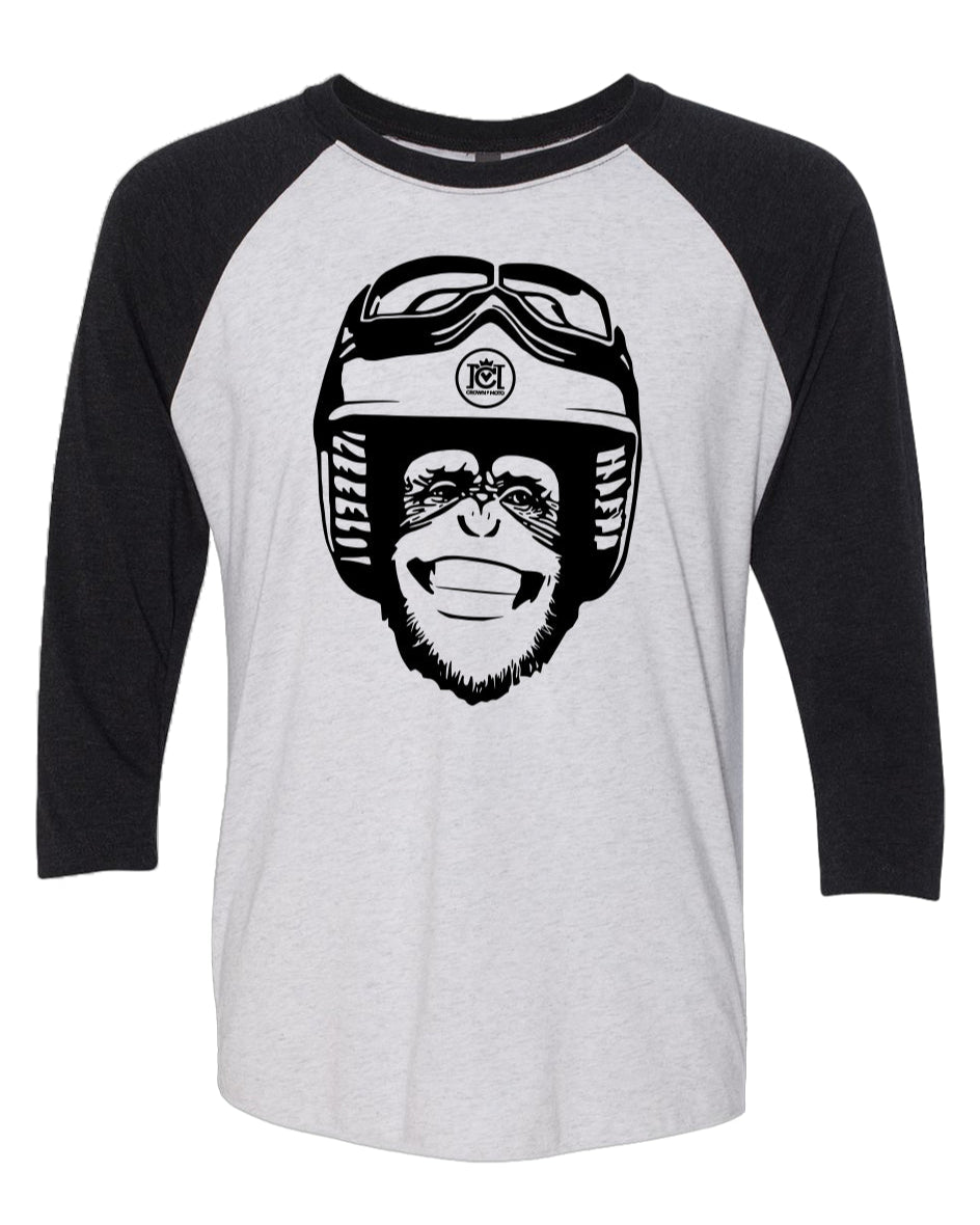 Moto Monkey Three-Quarter Raglan