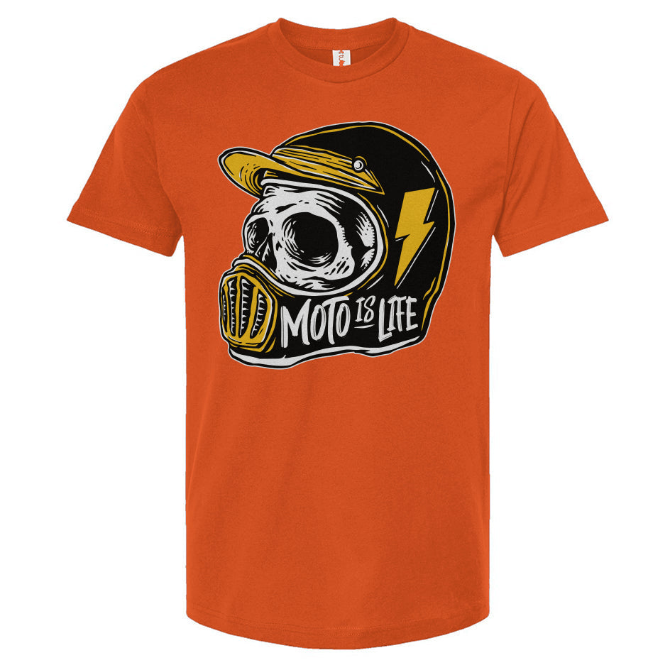 Moto is Life - Solid Skull T-Shirt