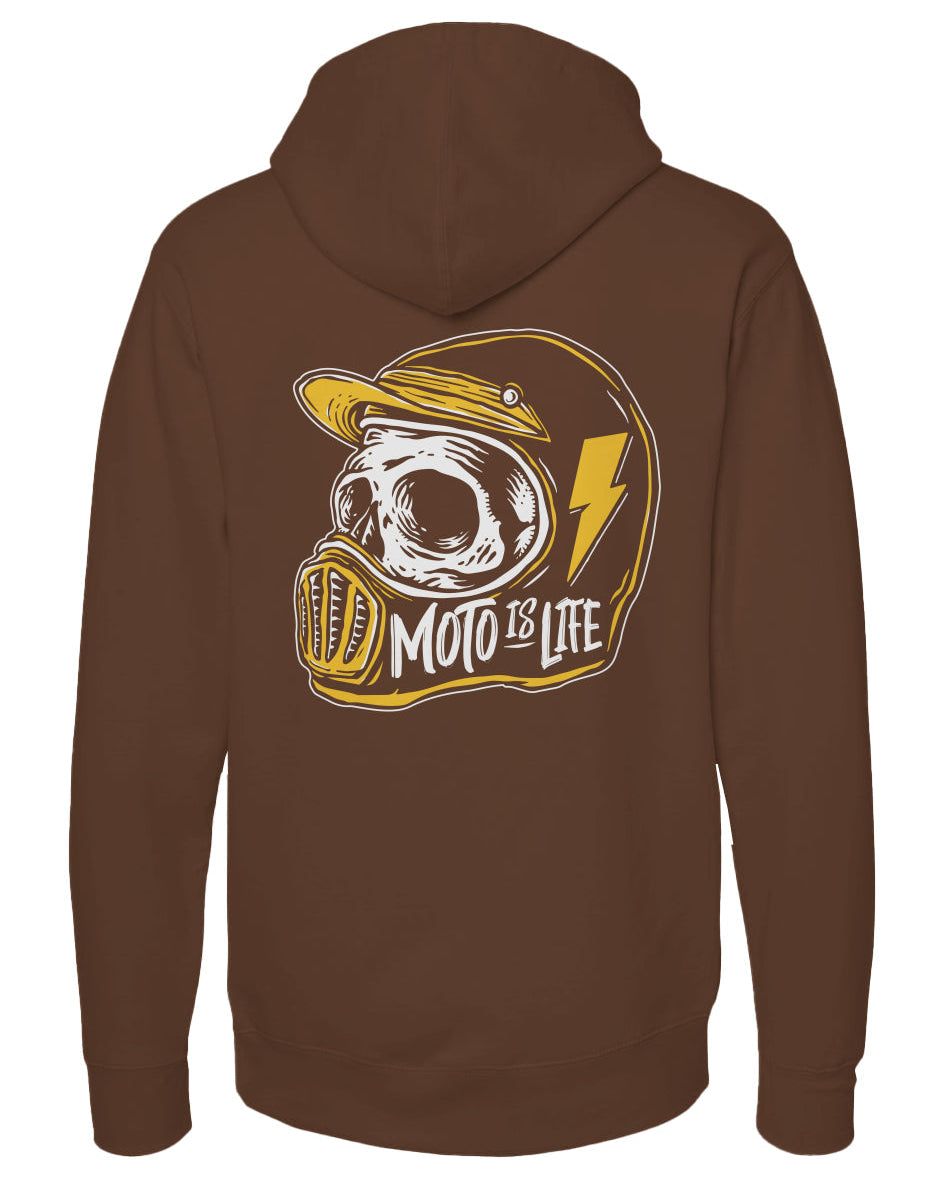 Moto is Life - Skull Pullover Hoodie