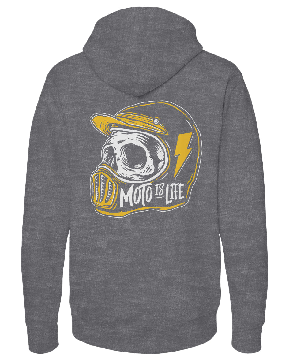 Moto is Life - Skull Pullover Hoodie