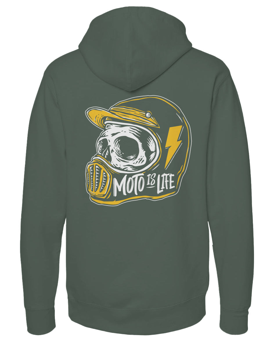 Moto is Life - Skull Pullover Hoodie