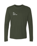 'Go drive your car' Men's Cotton Long-Sleeve Crew