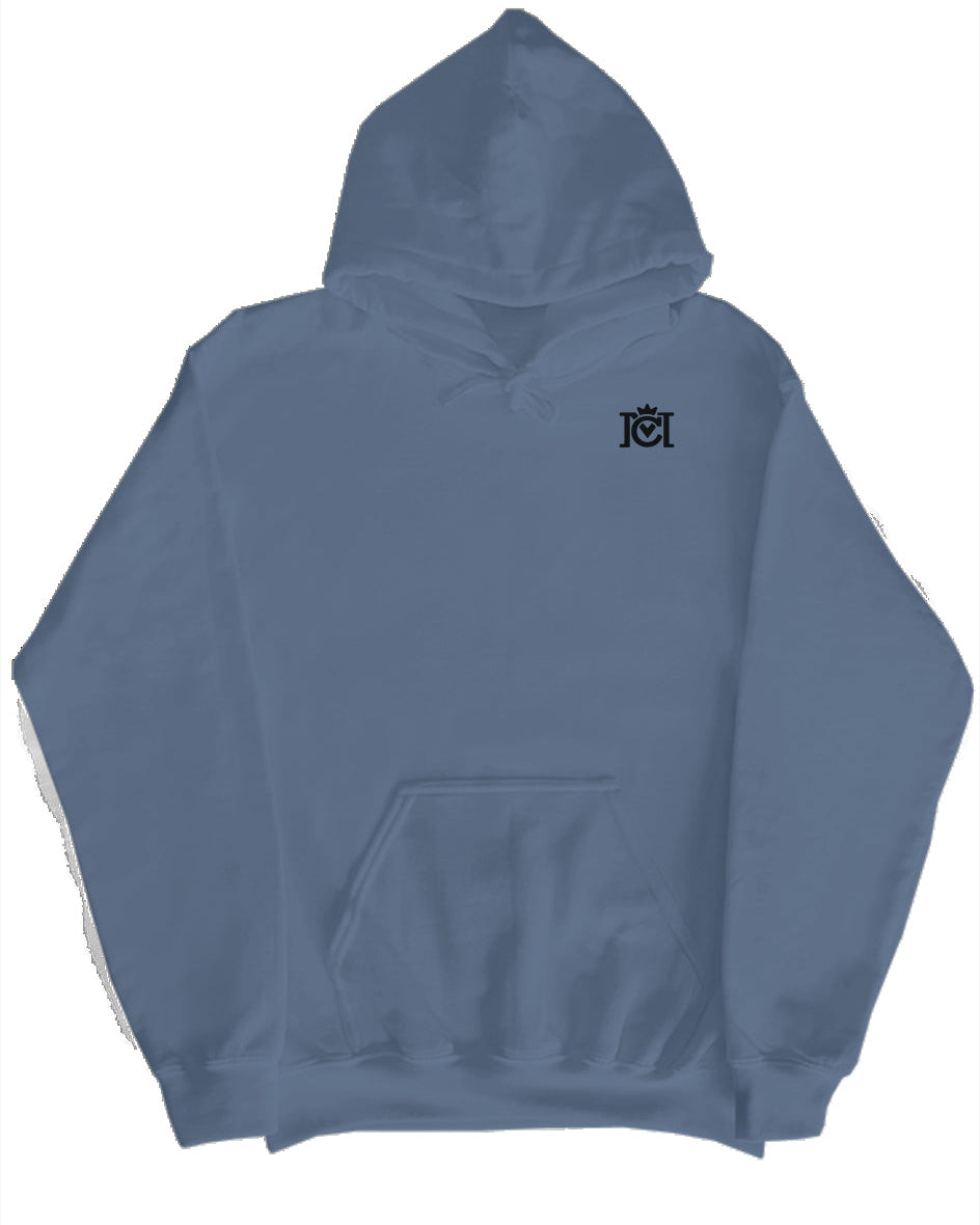 Checkered Flag Embroidered Logo Hoodie