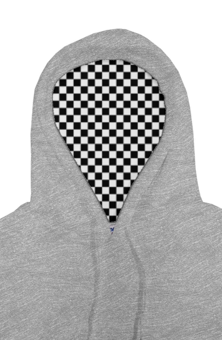"Go ride a motorcycle" Checkered Flag Hoodie (black ink)